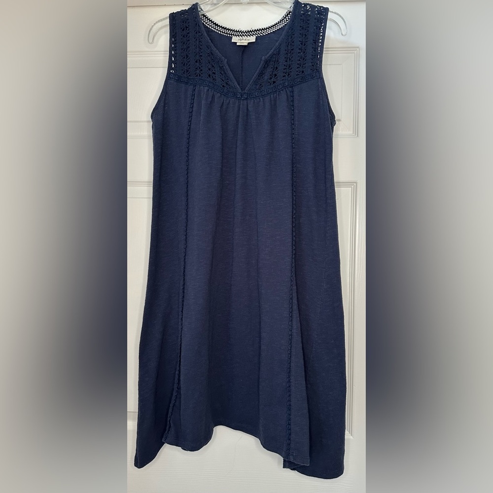 Style & Co. navy sleeveless mini dress.
